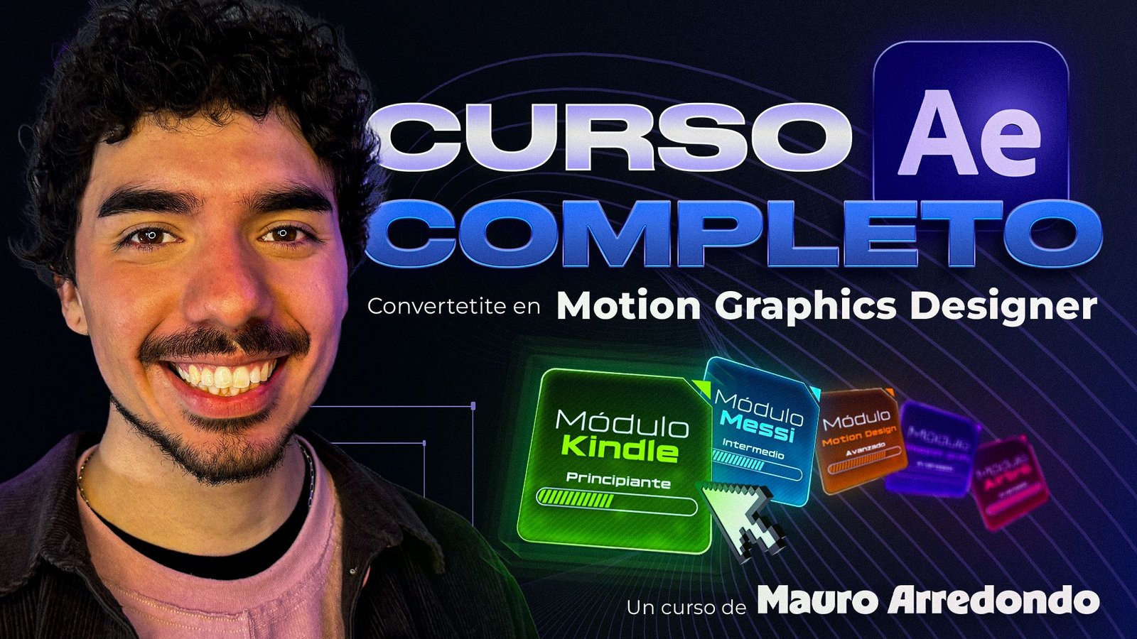 Convertite en Motion Graphics Designer – Curso After Effects Completo